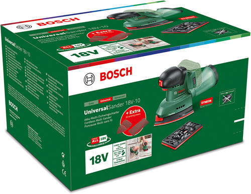 Bosch green universalsander 18v-10 bt ponceuse multi sans fil | 18v | sans batterie ni chargeur - 06033e3100