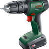 Lutin bosch vert universalact 18v | visseuse-perceuse à percussion sans fil | Batterie 1,5 ah + 2,5 ah + chargeur | + boîtier système et accessoires 06039d4107
