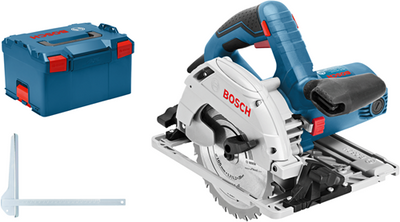 Scie circulaire professionnelle Bosch blue gks 55+ gce + fsn 1400 | ensemble | 1350w | 1 x rail de guidage | Lame de scie 165 mm - 0615990m91