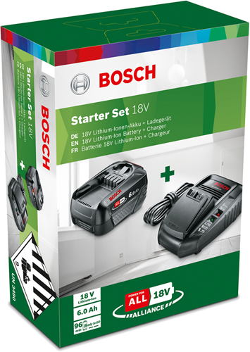 Accessoires Bosch 1600a00zr8 | coffret de démarrage | 18v | 1 batterie 6,0 ah + chargeur al1830 cv 1600a00zr8