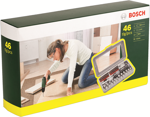 Bosch accessoires jeu de tournevis 46 pièces - 2607019504
