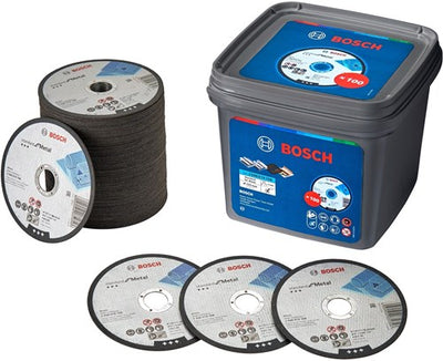Accessoires Bosch 100x disque à tronçonner standard métal 125x1x22,23 en seau - 061599765g