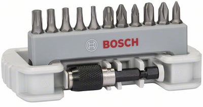 Bosch accessoires jeu d'embouts de tournevis 11 pièces avec porte-embout - 2608522129