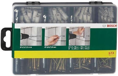 Bosch accessoires kit de montage 173 pièces - 2607019511