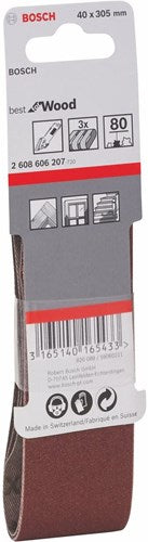 Accessoires Bosch 3 pneus 13x457 x440, idéal pour bois+peinture, k40 - 2608606203