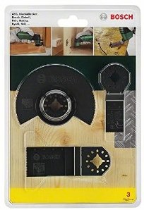 Bosch accessoires kit de démarrage 3 pièces bois et métal pour multi-outils - 2607017323