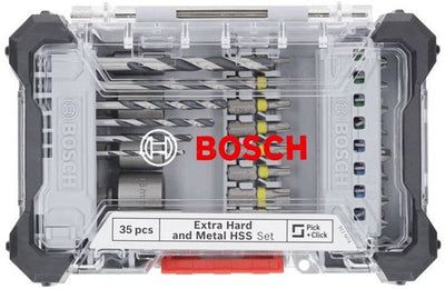 Accessoires Bosch, jeu de 35 pièces de forets et d'embouts de tournevis mixtes pour le métal (variante d'affichage) - 2607017726