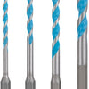 Bosch accessoires jeu de 4 pièces perceuse universelle hex-9 multiconstruction 4 5 6 8 - 2608902368