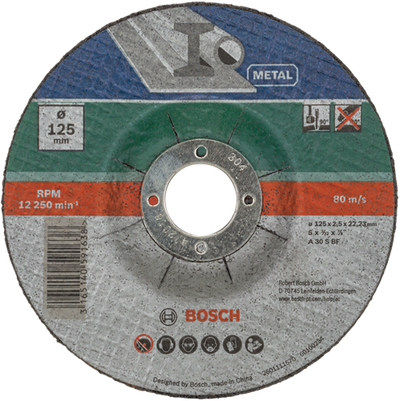 Accessoires Bosch Jeu de 5 disques à tronçonner courbés pour le métal | 125 x 2,5 mm - 2609256333