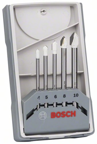 Accessoires Bosch jeu de forets à carrelage 5 pièces cyl-9 céramique 4.0; 5,0 ; 6,0 ; 8,0 ; 10,0 mm 5 pièces - 2608587169