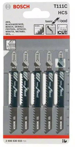 Lame de scie sauteuse Bosch t111c (5pcs)