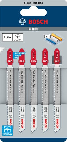 Lame de scie sauteuse Bosch t101a (5pcs)