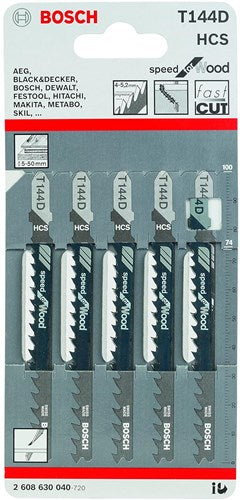 Lame de scie sauteuse Bosch t144d (5 pièces)