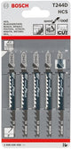 Lame de scie sauteuse Bosch t244d (5 pièces)