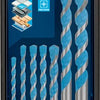 Bosch accessoires jeu de 7 pièces perceuse universelle hex-9 multiconstruction 4 5 6 8 10 12 - 2608902370