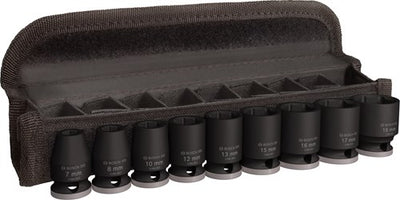 Bosch professional pro jeu de douilles à chocs courtes 3 8 9 pièces - 2608003036
