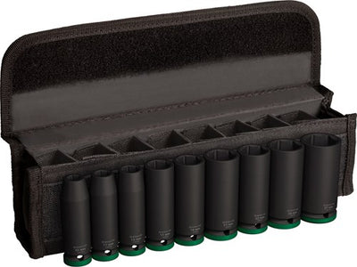 Accessoires Bosch, jeu de 9 douilles à chocs 77 mm, 10 ; 11 ; 13 ; 17 ; 19 ; 21 ; 22 ; 24 ; 27mm-2608003040