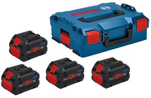 Batterie accessoires Bosch | 4 x procore18v 5,5ah | dans l-boxx - 1600a02a2h