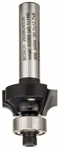 Accessoires Bosch fraises à profil arrondi 8 mm, r1 4 mm, l 12,7 mm, g 53 mm 1er - 2608628339