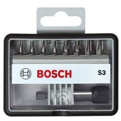Jeu d'embouts d'accessoires Bosch | très dur s3 | ligne robuste | 9 pièces | 2607002562 - 2607002562