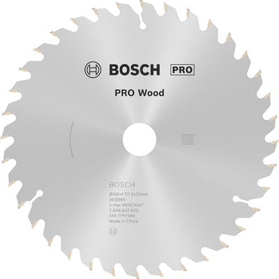 Bosch accessoires lame de scie circulaire 165x20 16x1,7 mm, 36t - 2608642602