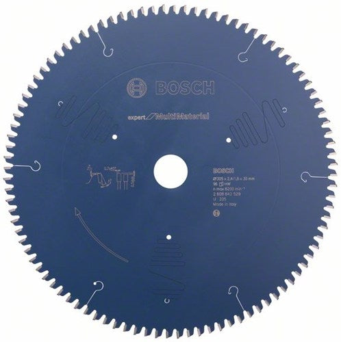 Bosch accessoires lame de scie circulaire expert pour multimatériaux k v 305x30x2.4 1.8 96t - 2608642529