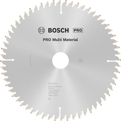 Bosch accessoires lame de scie circulaire multi-matériaux 216 x 30 x 2,5 mm, 60 1 pc - 2608640446