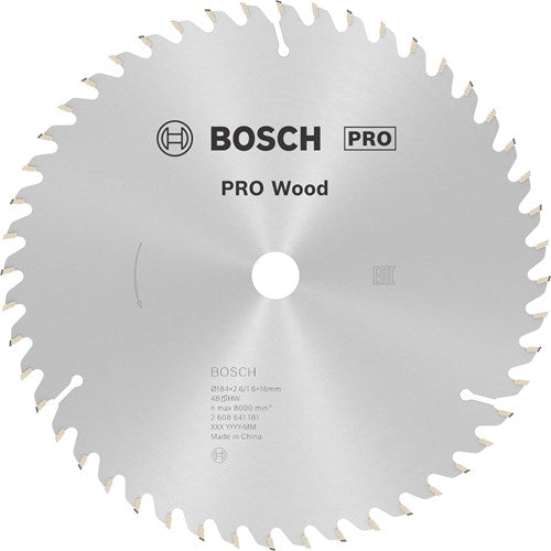 Bosch accessoires lame de scie circulaire optiline bois 184 x 16 x 2,6 mm, 48 1pc - 2608641181