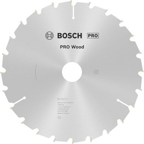 Bosch accessoires lame de scie circulaire optiline bois | 216 x 30 x 2,0 mm | 24 jours | 1 pièce - 2608640431