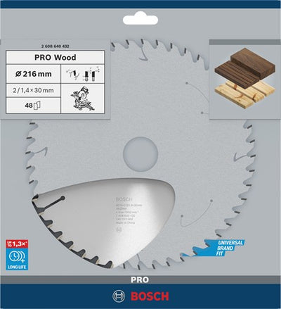 Bosch accessoires lame de scie circulaire optiline bois 216 x 30 x 2,0 mm, 48 1pc - 2608640432