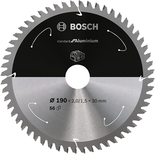 Bosch accessoires lame de scie circulaire st aluminium 190x30x2 1,5x56t - 2608837771