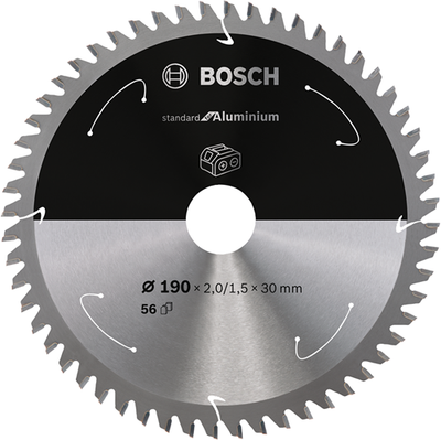 Bosch accessoires lame de scie circulaire st aluminium 190x30x2 1,5x56t - 2608837771