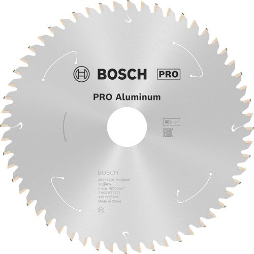 Bosch accessoires lame de scie circulaire st aluminium 190x30x2 1,5x56t - 2608837771