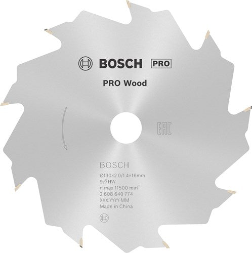 Bosch accessoires lame de scie circulaire standard pour bois vitesse 130 x 16 x 2,2 mm, 9 1er - 2608640774