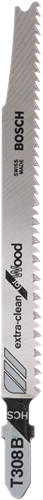 Bosch accessoires lame de scie sauteuse hcs | t 308 b (2 pièces) - 2609256a05