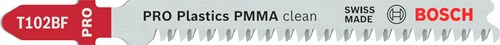 Bosch accessoires lame de scie sauteuse t 102 bf clean pour pmma 5pcs - 2608636781