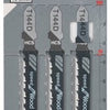 Bosch accessoires lame de scie sauteuse t 144 d vitesse pour bois 3pcs - 2608630560
