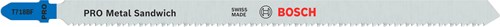 Bosch accessoires lame de scie sauteuse t 718 bf sandwich métal 3 pcs - 2608636335