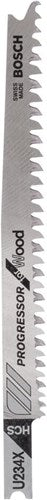 Bosch accessoires lame de scie sauteuse u 234 x progressor pour bois 3pcs - 2608633525