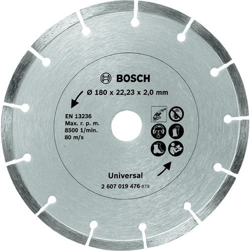 Bosch accessoires disque à tronçonner diamanté pour matériaux de construction, 180 mm ø - 2607019476