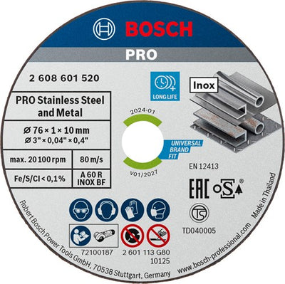 Disque à tronçonner Bosch Prof Expert Inox (5)