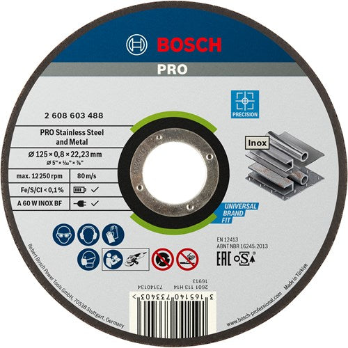 Bosch Rapido Perslink Schijf meilleur pour Inox, Ø 125 mm