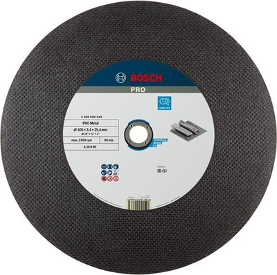 Bosch accessoires disque à tronçonner droit expert pour métal a 36 r bf, 400 mm, 25,40 mm, 3,2 mm - 1 pièce - 2608600544