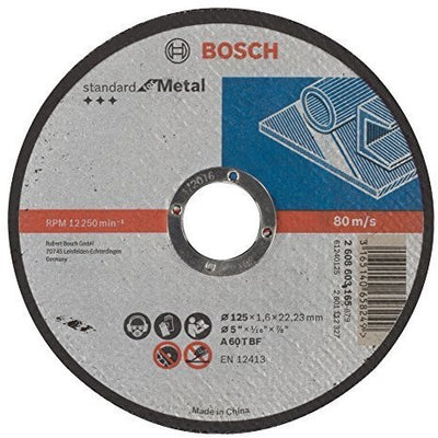 Disque à tronçonner Bosch Prof droit métal 125 mm