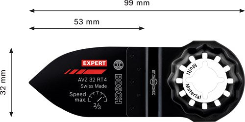 Bosch accessoires expert avz 32 rt4 doigt de ponçage | 32x53mm - 2608902066