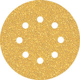 Bosch accessoires papier abrasif expert c470 pour ponceuses excentriques 125 mm, 8 trous, k40 5 pièces - 2608900803 - afbeelding 1