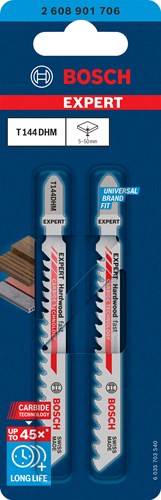 Bosch accessoires expert lame de scie sauteuse t144dhm 2pcs bois dur rapide - 2608901706