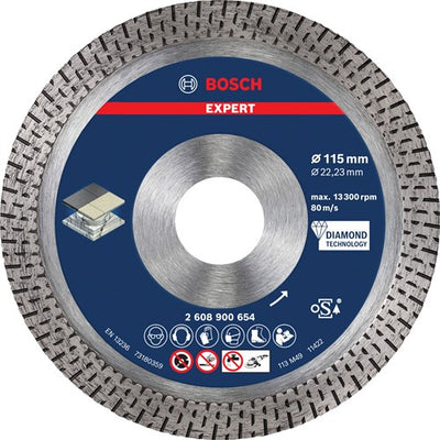 Bosch accessoires expert disque à tronçonner diamanté en céramique dure 115 x 22 | 23x1 | 4 x 10 mm - 2608900654