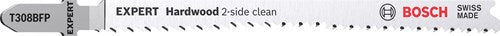 Bosch accessoires expert 'hardwood 2-side clean' t 308 bfp lame de scie sauteuse 3 pièces - 1 pièce(s) - 2608900547