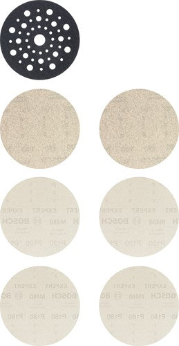 Bosch accessoires expert m480 jeu de filets de ponçage 125 mm 7 pièces - 1 pièce(s) - 2608901202